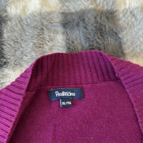 Reitmans Purple Short Sleeve Cardigan – Size XL | Cozy & Chic | - Picture 2 of 3